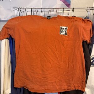 Obey Burnt Orange Graphic Tee
